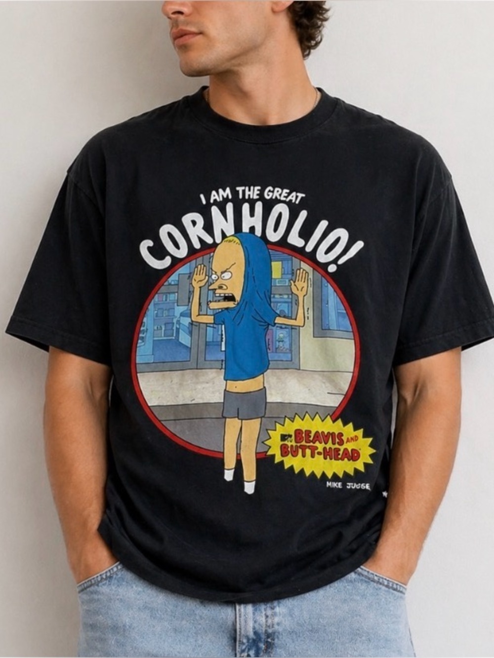 Port and Company men's T-shirt Beavis & Butthead Great Cornholio SZ XL